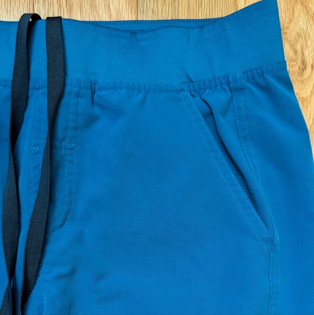 Figs Axim Scrub Pants Mens Small Royal Blue PO 1289 Straight Leg T2001
